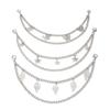5Pcs Fashionable Purse Chain Set Unique Bag Chain Metal Bag Straps Alloy Texture Handbag Chain Suitable for Bag Handbag