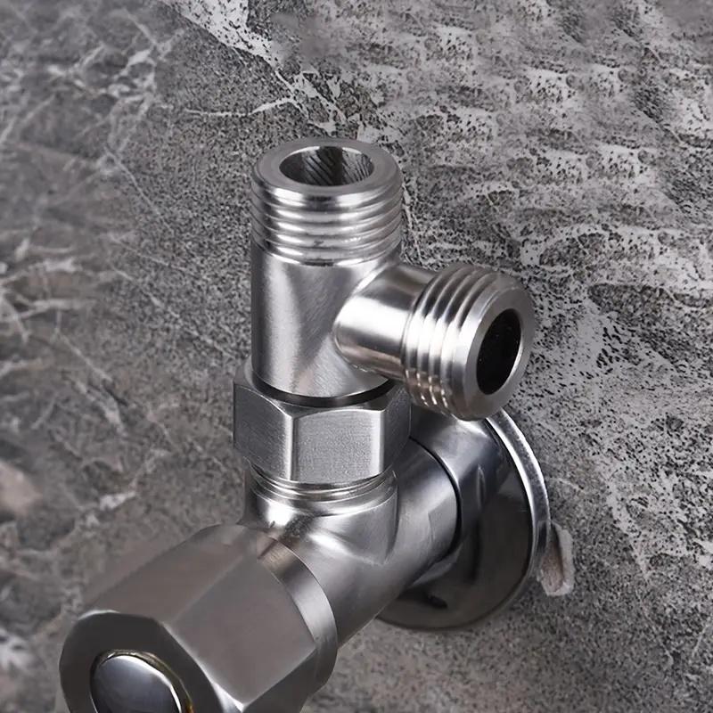 1Pc T-Adapter Bathroom Shower Faucet Water Splitter Toilet Shower Valve Spray Nozzle Converter Stainless Steel