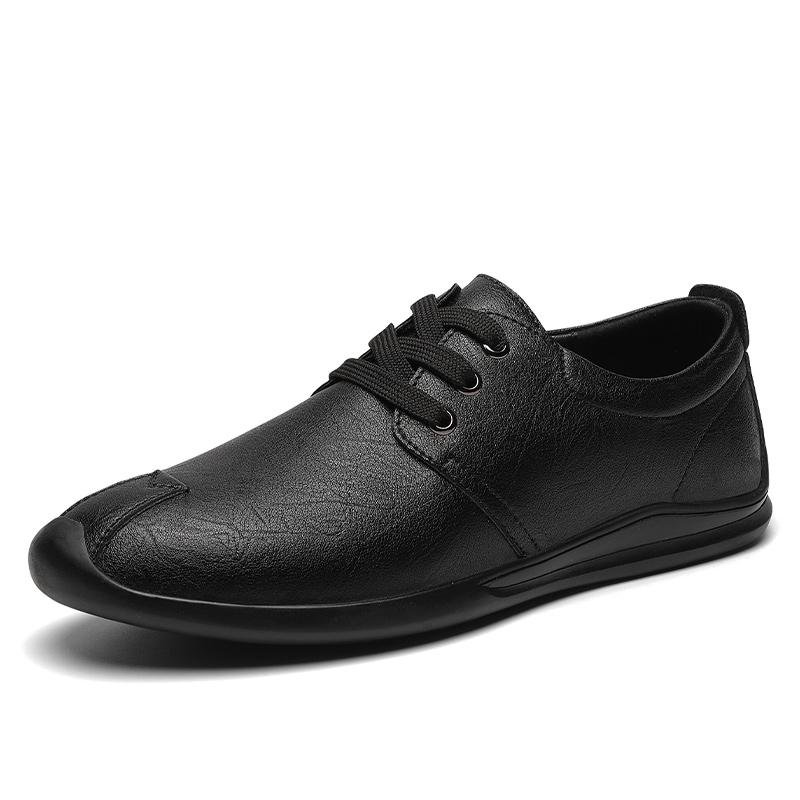 Men's Casual Shoes Cow Split Leather Vintage Mens Shoes Oxford Shoes For Men Designer Flats Wedding Formal Dress Footwear Male