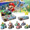 Super Mario Party Go-kart Toy Set With 8 Collectible Figures And Display Box