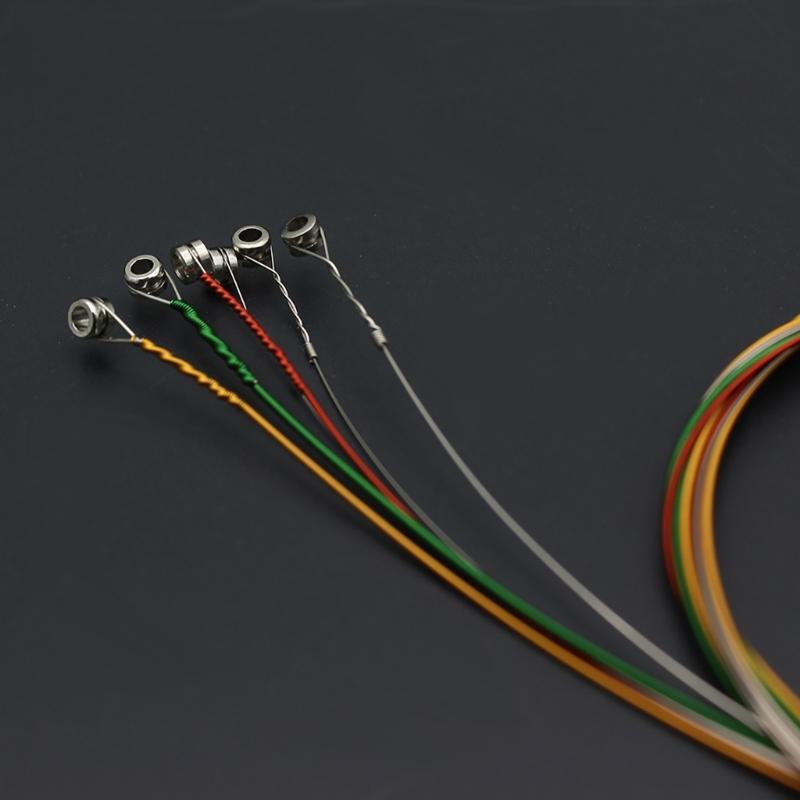 6PCS Professional Electric Guitar Strings Acoustic Guitar Accessories Music Performances Strings Stainless Steel Texture