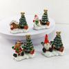 Winter Christmas Snowman and Tree Festival Resin Ornaments
