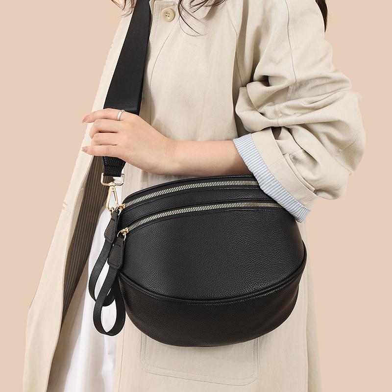 Luxury Genuine Leather Handbag Women Saddle Bag Shoulder Bag Cowhide Female Fashion Shoulder Crossbody Bags For Ladies Totes Sac