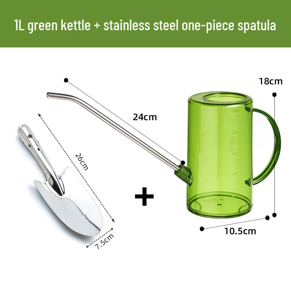 Arrosoir Transparent Grande Capacité en Acier Inoxydable avec Bec Long pour le Jardinage.