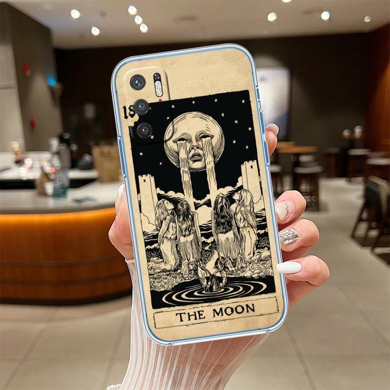 NH48 Witch Divination Tarot Moon Case for Motorola G10 G20 G30 G31 G32 G34 G35 G41 G42 G50 G51 G52 G55 G60 G60S G62 G71 G72 G75