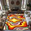 Stylish Area Rug Non-Slip Indoor Outdoor Carpet Modern Abstract Pattern Floor Mat Home Decor Living Room Bedroom Entryway Rugs