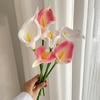 Real Touch Artificial Calla Lily Flower 13.4" Lifelike Faux Flower Branch for DIY Wedding Bouquet Home Indoor Table Centerpiece