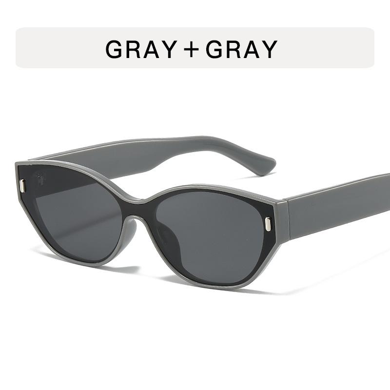 

Korean Style Sun Glasses for Men Cat Eye Shape UV Protection Sunglasses Women Rivets Decoration Sunglasses Women