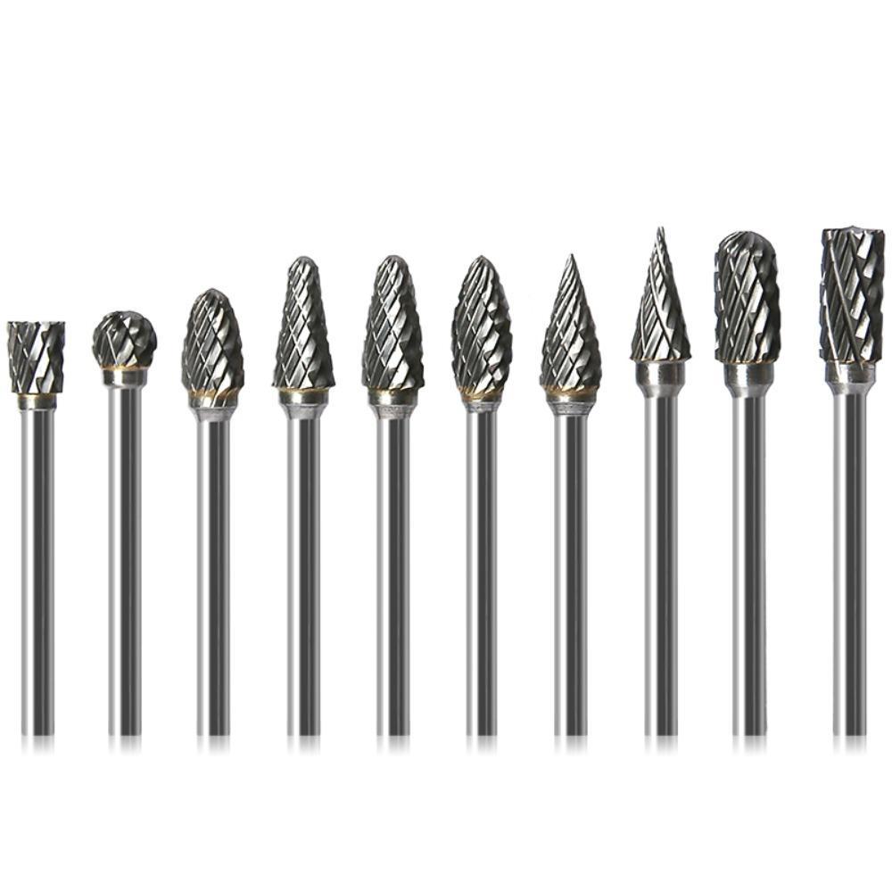 Milling Cutter Polishing Head Carbide Rotary File Carbide Drill Bit 10 Kinds Of Tungsten Steel