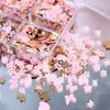 6 Gitter gemischte Formen Nail Art Pailletten dekorative rosa Blume Schmetterling Liebe Flocken Sommer Maniküre Design Zubehör