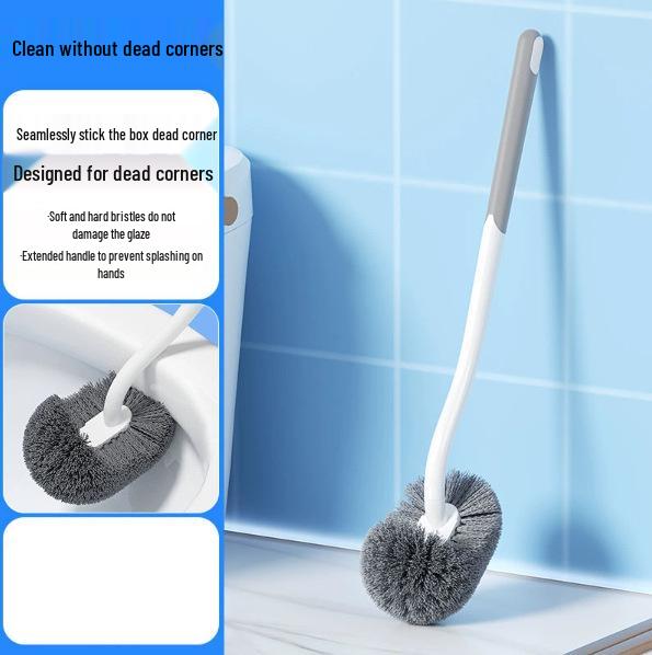 

Wall-Mounted Long Handle Toilet Brush for Comprehensive Cleaning
