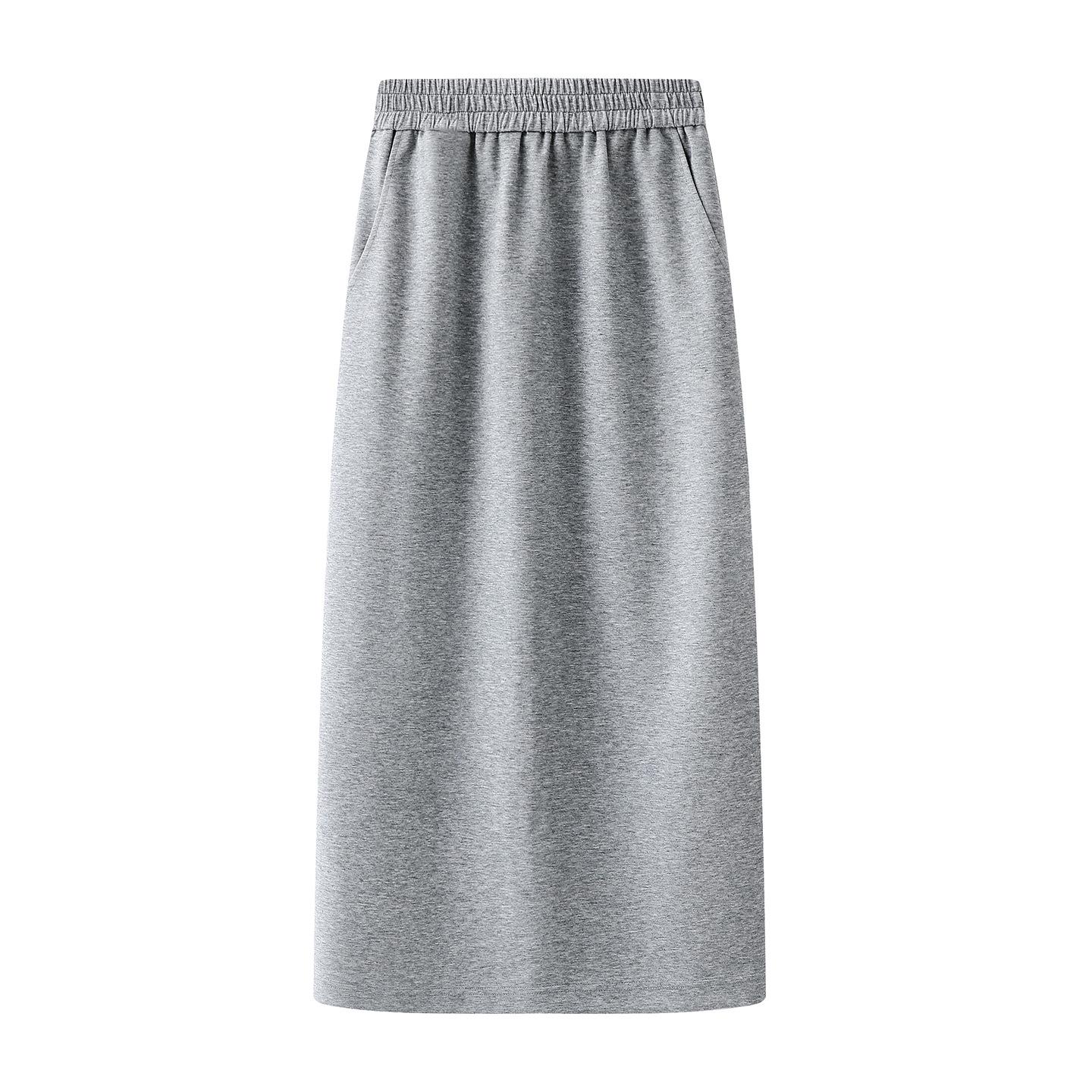 Spring 2026 Women s Bowknot Hoodie & Faux Two-Piece Skirt Set Small