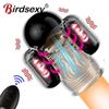 Wireless Remote Control 10 Speed 3 In 1 Double-headed Penis Ring Glans Vibration Enhancer Delayed Ejaculation Male Sex Toy Penis Extension Vibrator