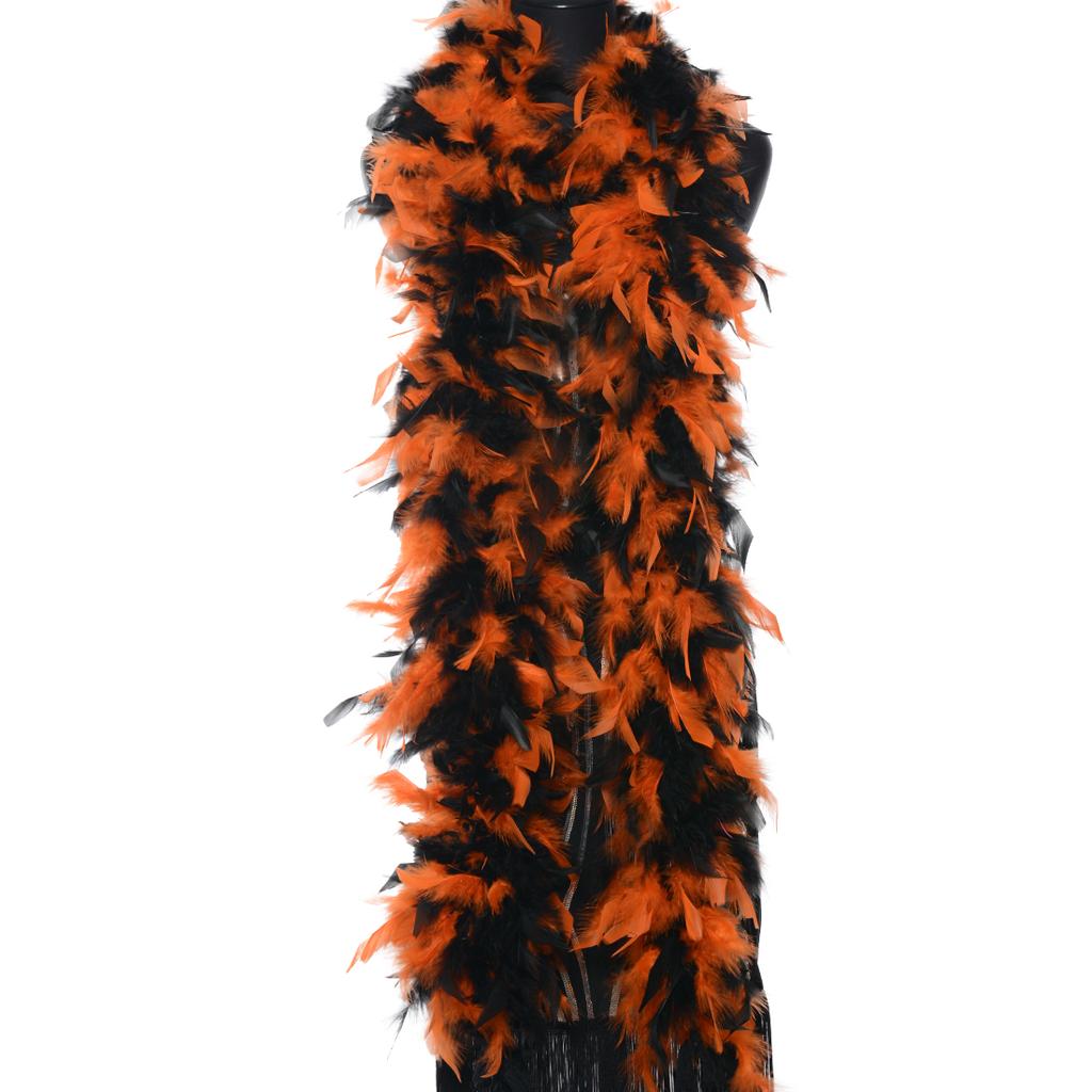 1Pc 2 Yards 85 Grams Turkey Chandelle Feather Boa For Diy Craft,Party Dancing Dress Up, Halloween Decoration
