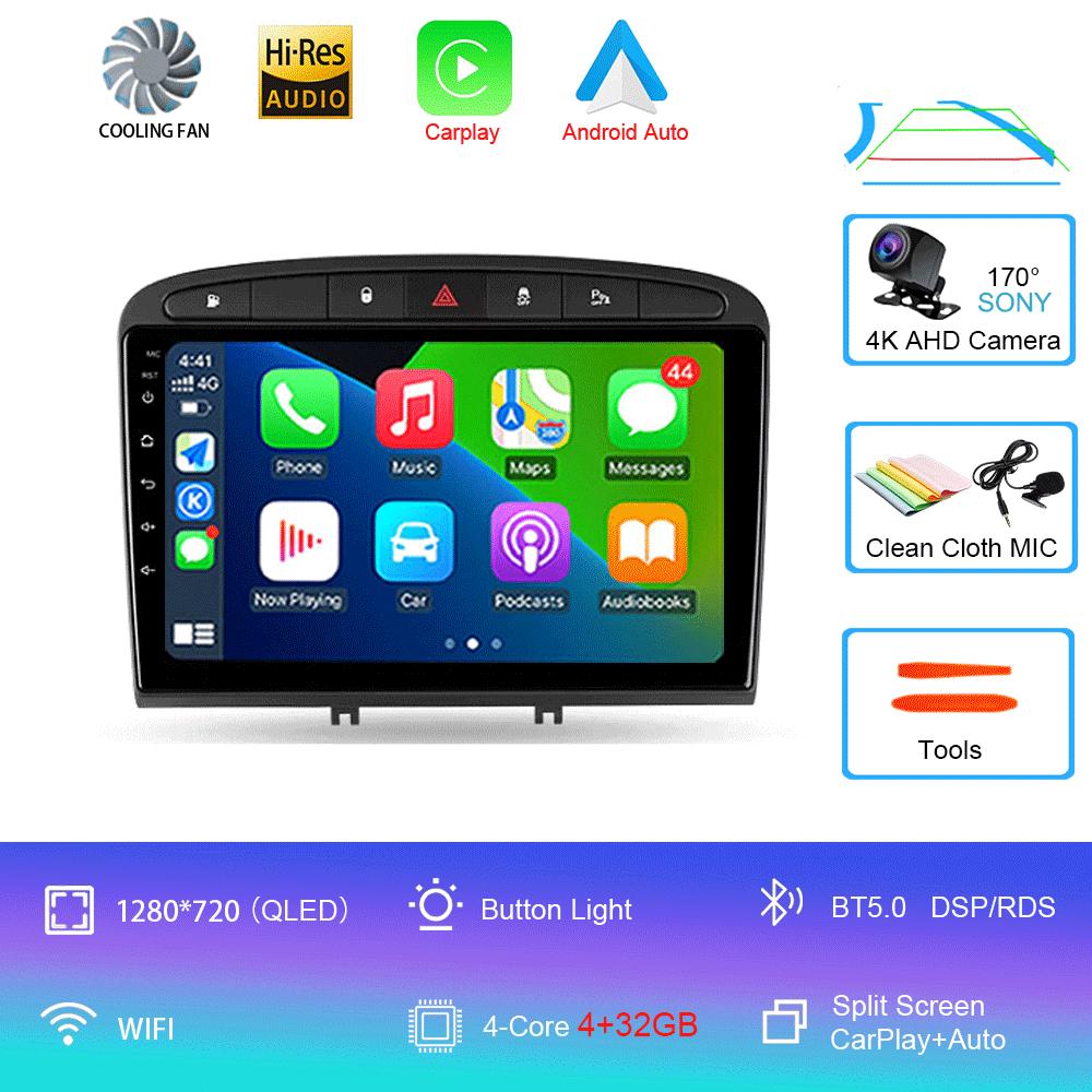 Android 14 Car Radio For Peugeot 408 2012 - 2020 Peugeot 308 T7 2007 - 2015 Multimedia Video Player Stereo Navigation GPS