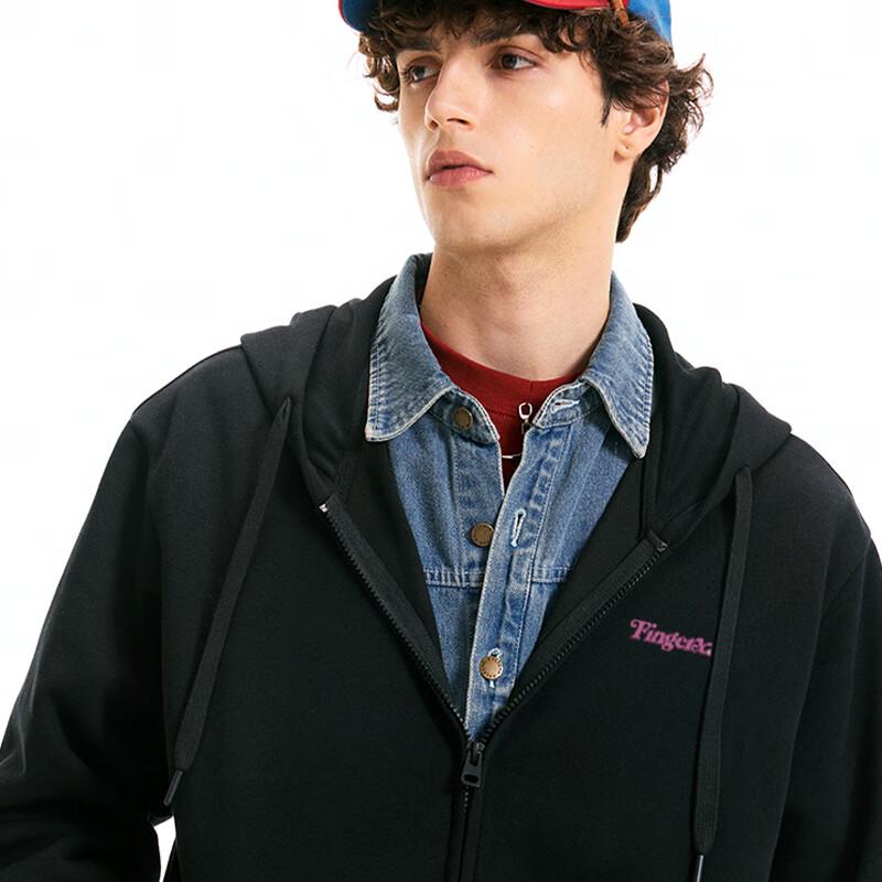 Fingercroxx Men's Hooded Cardigan Jacket