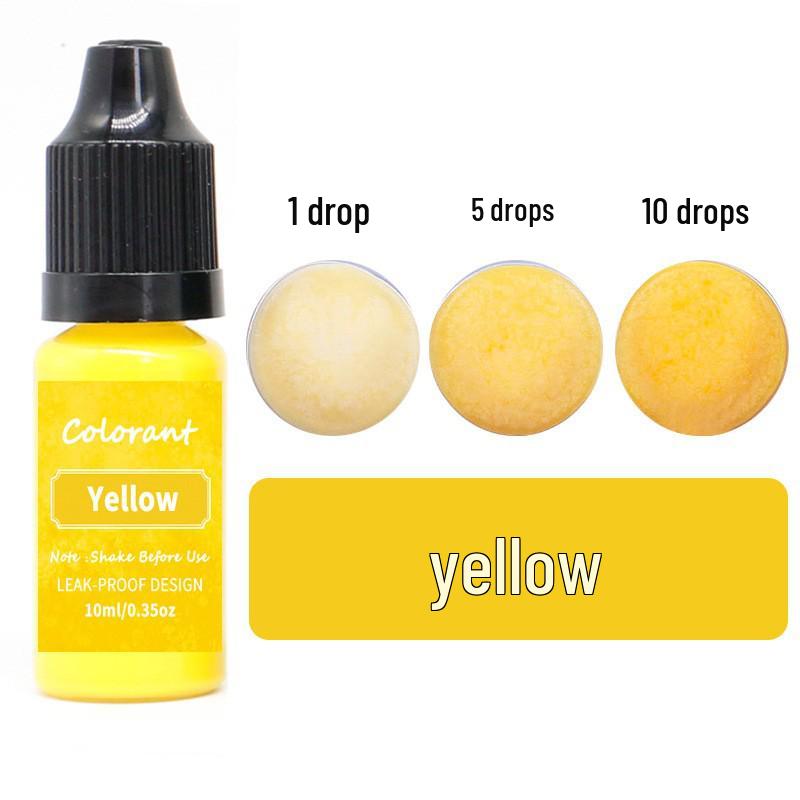 Corante de Vela e Sabão Perfumado de Alta Concentração de 20 Cores, 10ml - Ideal para Artesanato Feito à Mão com Soja, Cera de Abelha, Cera de Gelatina.