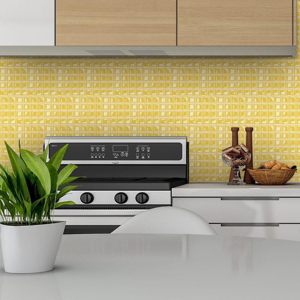 10pcs 3D Self Adhesive Wallpaper Waterproof Wall Decals Retro Crystal Tile Wall Sticker  Bathroom