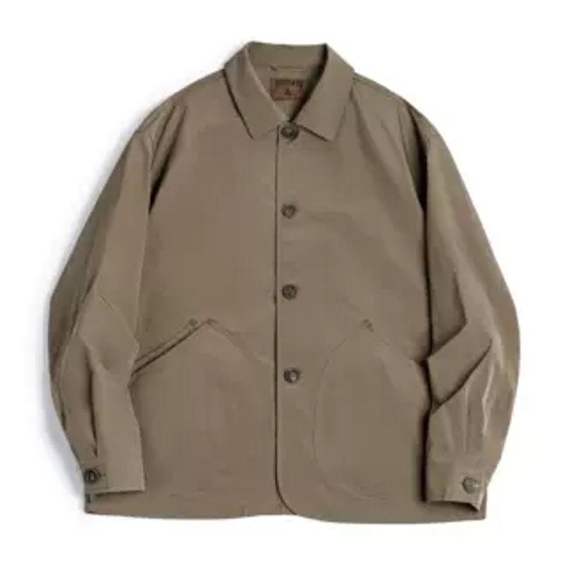 Madden Parka French Style Retro Oblique Pocket Parka Jacket Thin Woven Lapel Casual Profile Outwear Men's Autumn