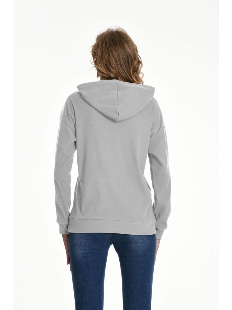2024 Autumn/Winter Women's Hooded Knitted Pullover Sweatshirt