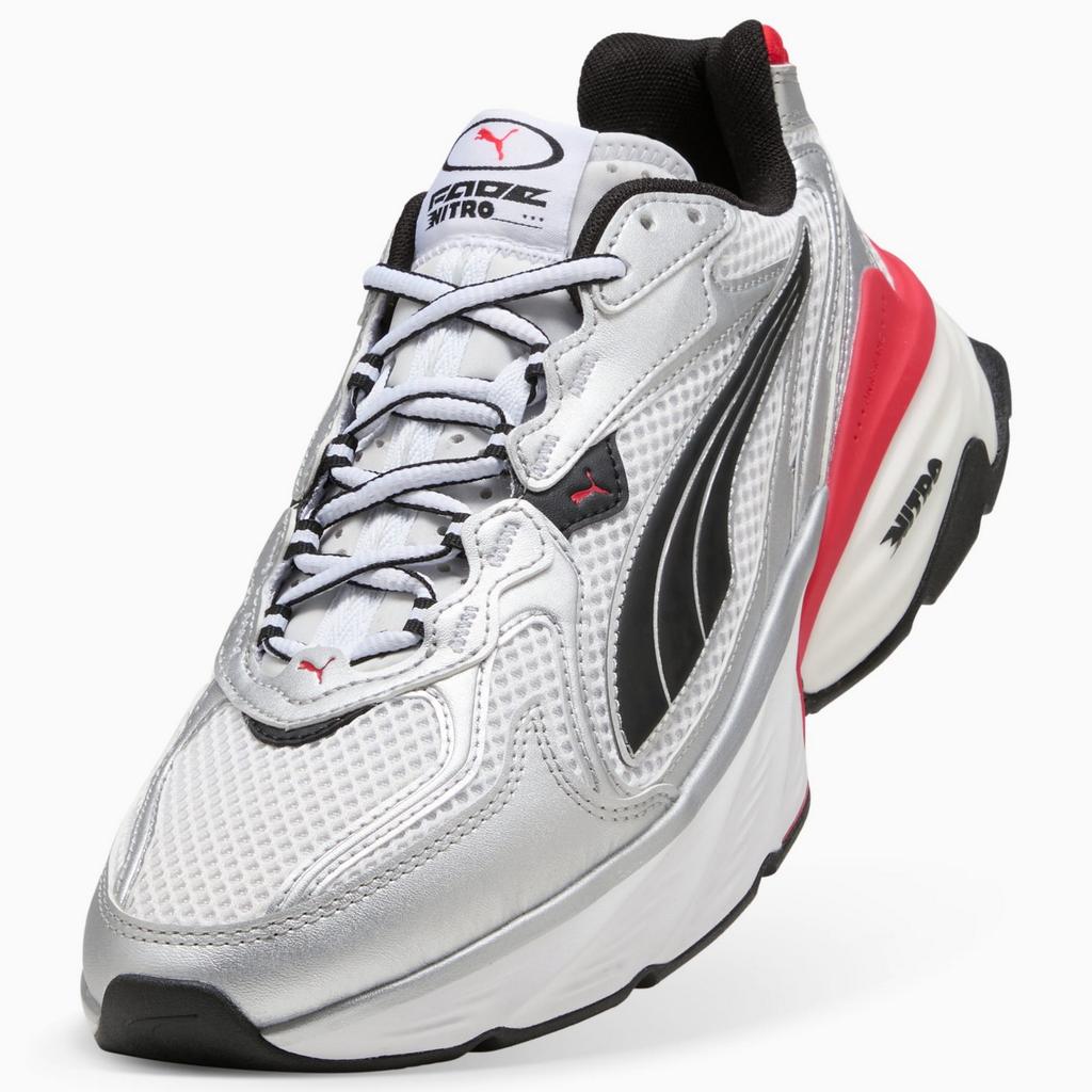 Puma FADE NITRO LS Men's Sports Shoes Silver 40620312 Size 42.5