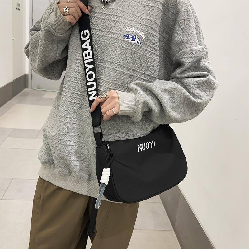 Geantă de nailon de mare capacitate Geantă de umăr pentru femei Geantă de cruce cu bandă largă