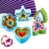 FAIS DU Sandwich Cutters for Children Kids Christmas Tree Heart Star Shapes Cutters Fruit Vegetable Bread Toast Food Cookie Mold
