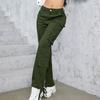 Women's Casual Lightweight Hiking Pants High Waist Beltless Straight Leg Loose 6 Pockets  Cargo Pants