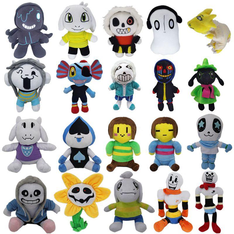 Undertale Doll Plush Sans Sunflower Chara Asriel Lancer Stuffed Toy Gifts Kid