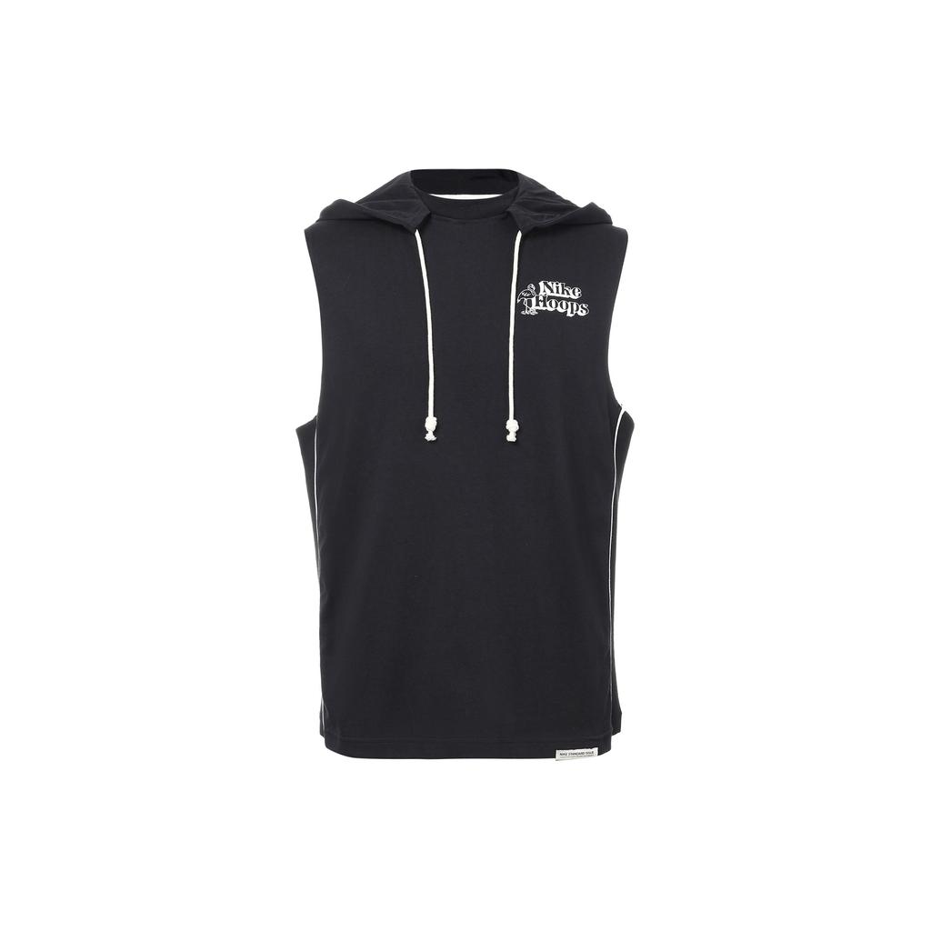 Nike Dri-FIT Standard Issue Breathable Sport Hoodie Vest Men Tops Black DH7442-010