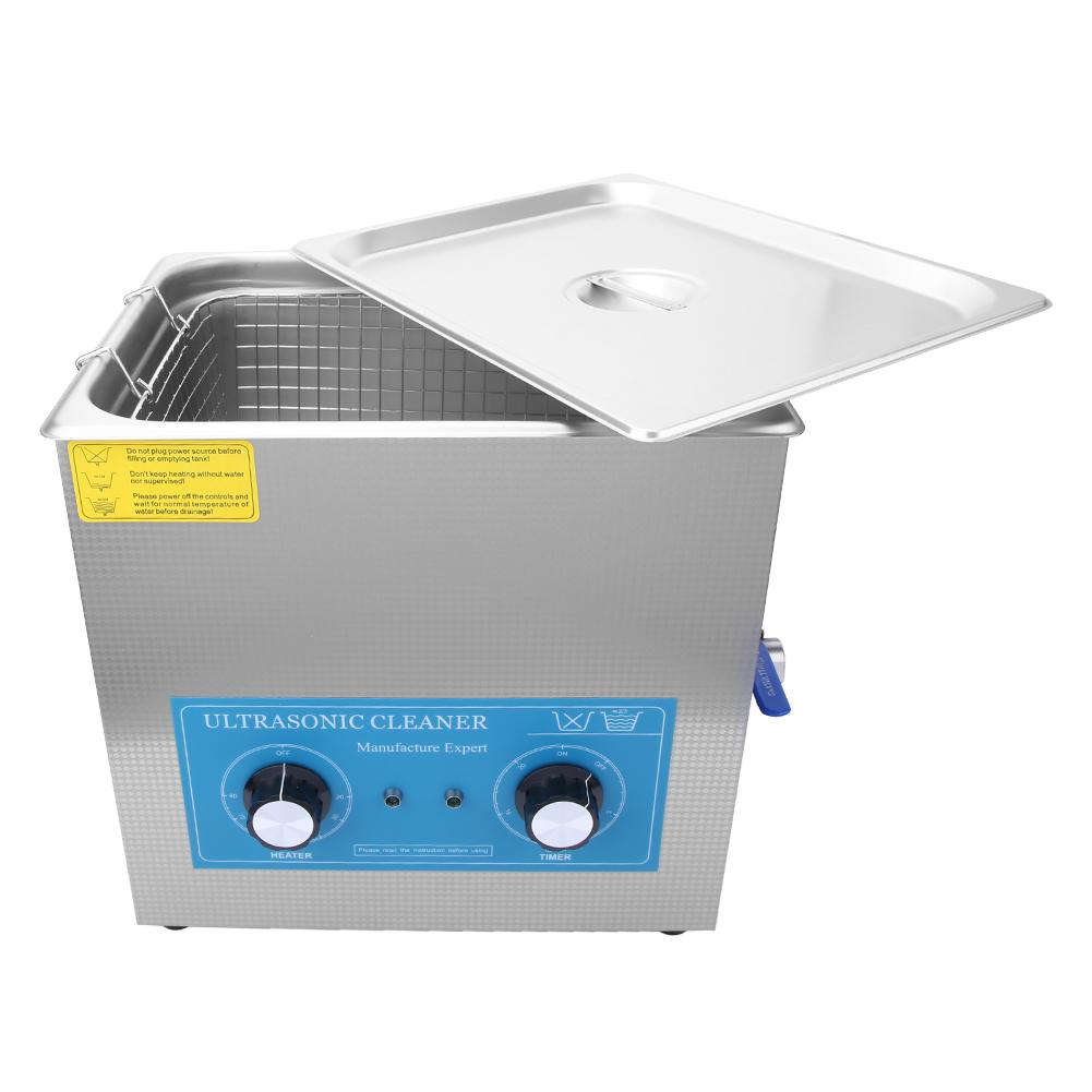820HT 22L Ultrazvukový čistič Mechanické časování Vytápění Ultrazvukový čisticí stroj US zástrčka 100 127V