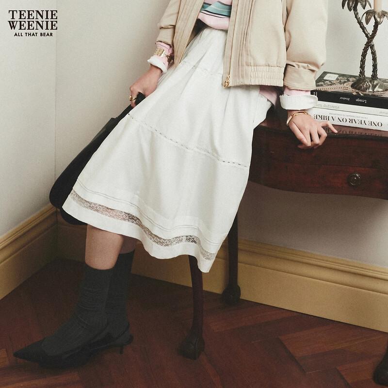 Teenie Weenie Women's Asymmetric A-Line Maxi Skirt