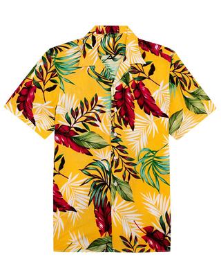 Summer Hawaiian Shirts For Man 3d Printed Colorful Plant Short Sleeve Blouse Fashion Men's Lapel Camisa Tops
