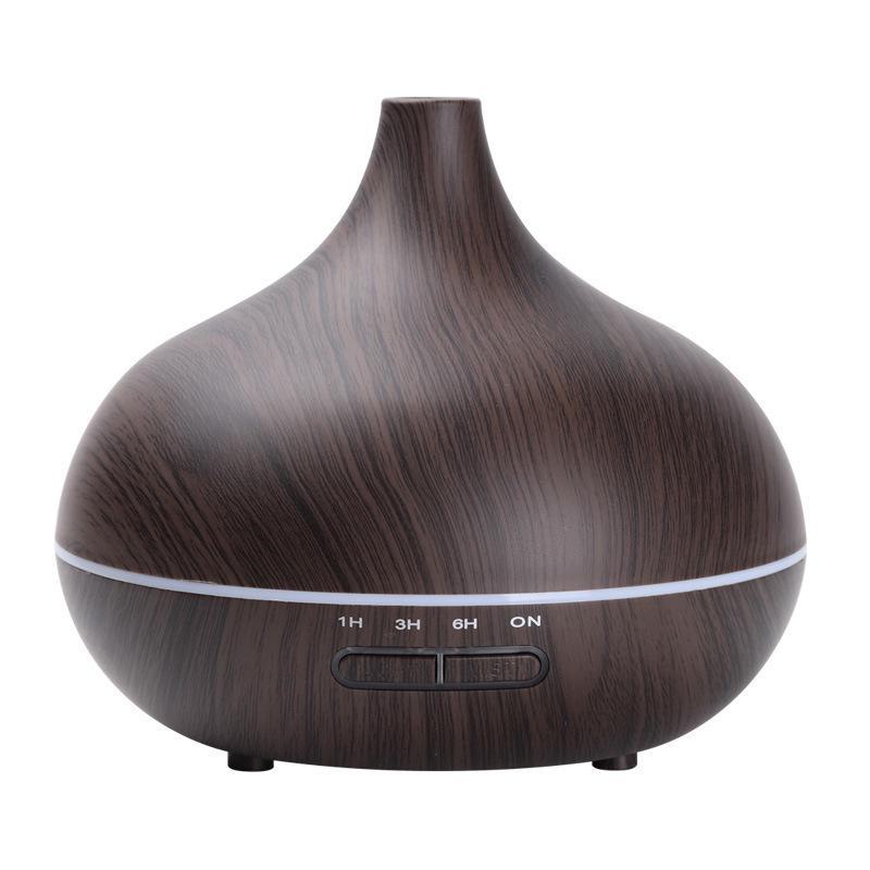 "Smart Wood Grain Aromatherapy Humidifier & Air Purifier for Home and Bedroom"