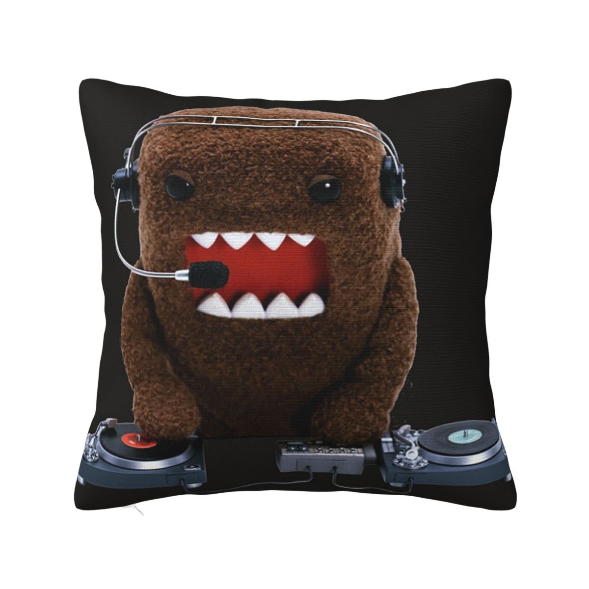 Милая Мультяшная Наволочка Domo Kun MT Квадратная Наволочка Чехол для Подушки Наволочка для Декоративной Подушки для Дома Дивана Гостиной 12x12Inch