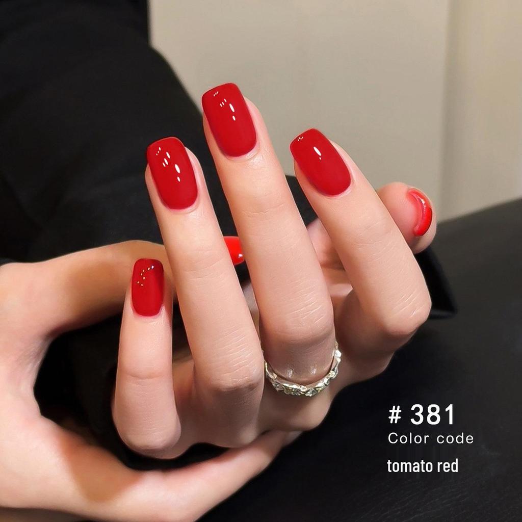 2026 New Year Cherry Wine Red Gel Nail Polish Set - Autumn/Winter Collection for Salons