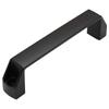 Dual-Sided Black Surface-Mounted Sliding Barn Door Handle