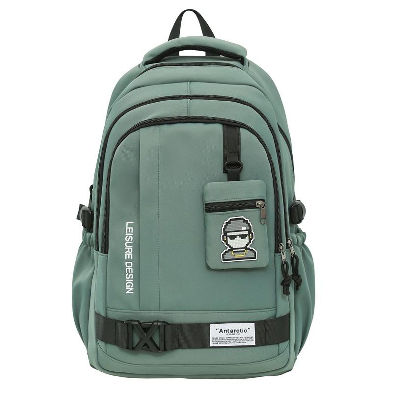 Junior High School Student Schoolbag Men's Large Capacity Lightweight and Durable Backpack with Coin Purse