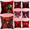 H-Homicipher Mr S-Scarletella Pillow Covers Cartoon Sofa Decorative Home Double-sided Printing Short Plush Cute Cushion Cover