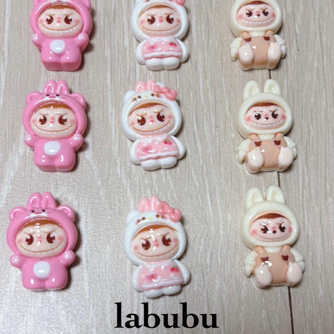[USED] Korea Exclusive LABUBU Crocs Jibbitz Lovebu Lovebu 9-Piece Set