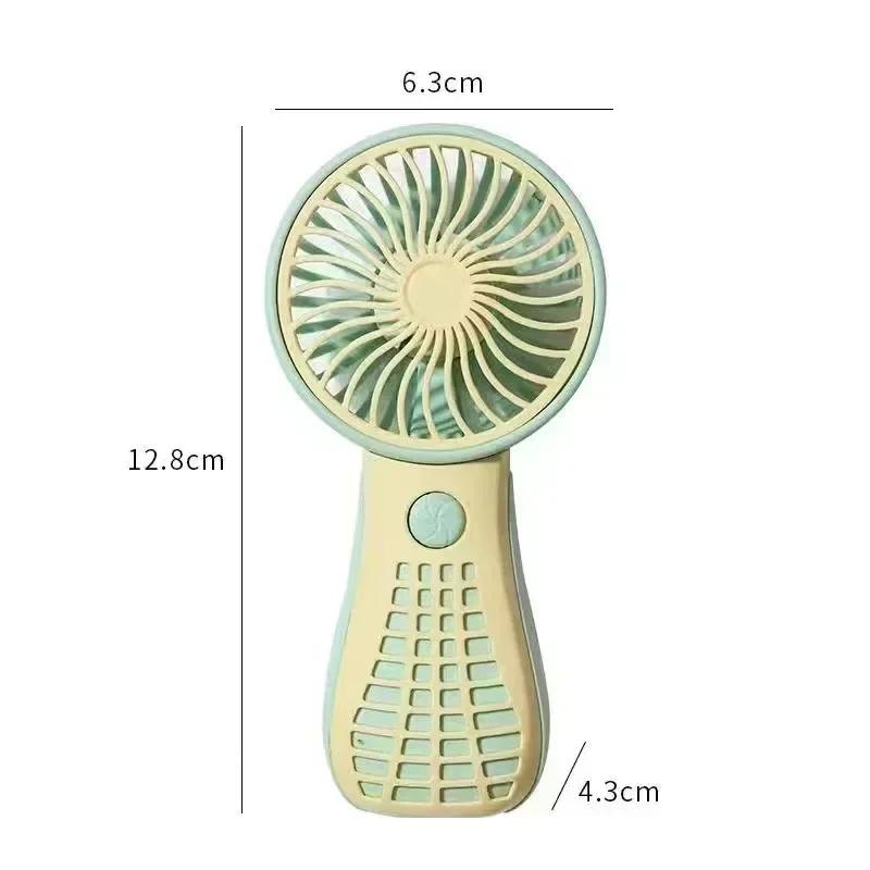1PCS Handheld Small Fan Cute Mini USB Charging Small Fan Portable Portable Student Dormitory Desktop Small Electric Fan