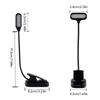 LED Eye Protection Book Night Light Adjustable Mini Clip-On Study Desk Lamp Battery Powered Flexible for Travel Bedroom Reading