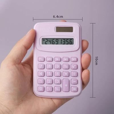 2024 New Small Calculator Silent Calculator Mini Version Learning Auxiliary Portable Calculator
