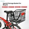 Bicycle Rear Wire Storage Basket Durable Metal Bike Cargo Basket Easy-Install Cycling Organizer for Groceries & Essentials