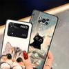 Cartoon Cat Funda Phone Cover Case for Xiaomi Poco F8 F1 C61 F3 C50 M3 M4 M7 C71 C75 M5 X3 X4 X5 X7 Pro