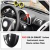 Right Hand Drive Vehicle Accessories with Carbon Fiber Pattern Black Navigation Panel Decorative for Benz SMARTfor Two Sticker