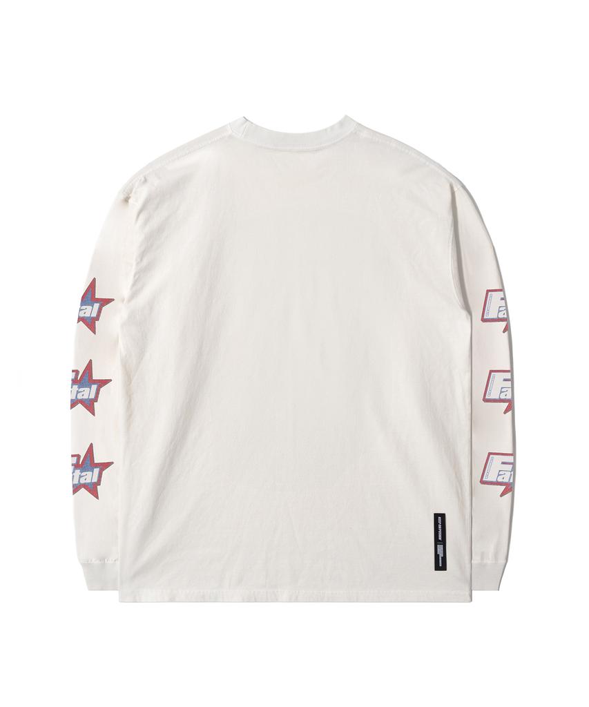 QT8 GARMENTS Rg Star Sheriff Ec Washed Long Sleeve (Ecru)