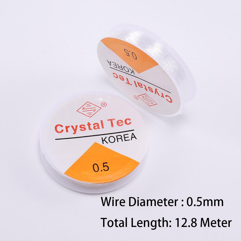 1ks Crystal Elastic Beading Line Šňůrka Nit Šňůra Natahovací Pružná Beading Šňůra Drát pro DIY Výroba náhrdelníků Náramek Šperky
