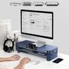 Luvway Dual-Layer Monitor Riser with Wireless Charging and USB Hub