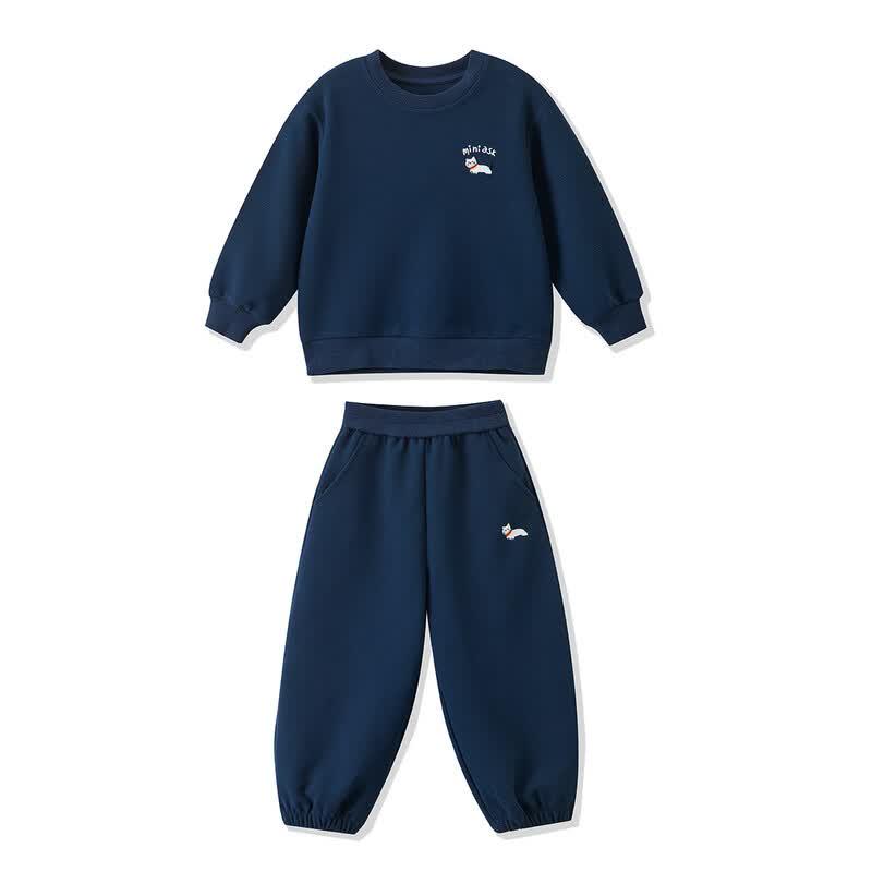 ASK JUNIOR Girls' Academy Style Sweatshirt & Pants Set
